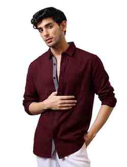 Pinkmint Men's Solid Shirt